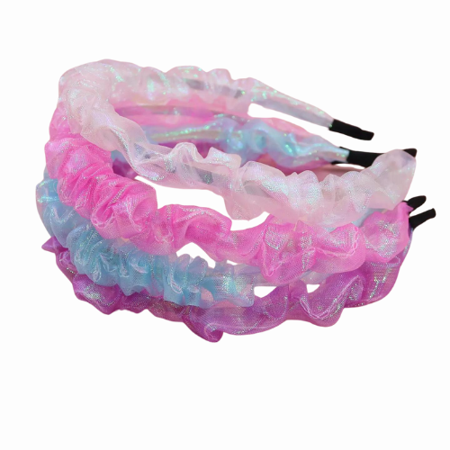 rouched organza headband