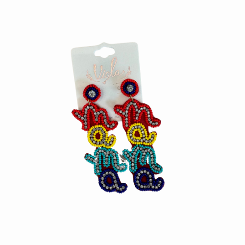 mama beaded earrings