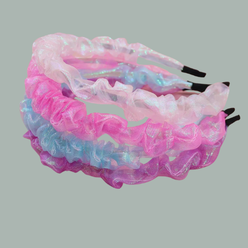 rouched organza headband