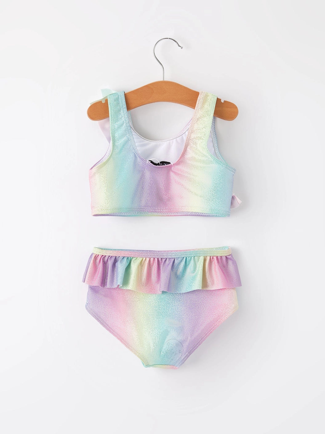 ruffle rainbow swimsuit