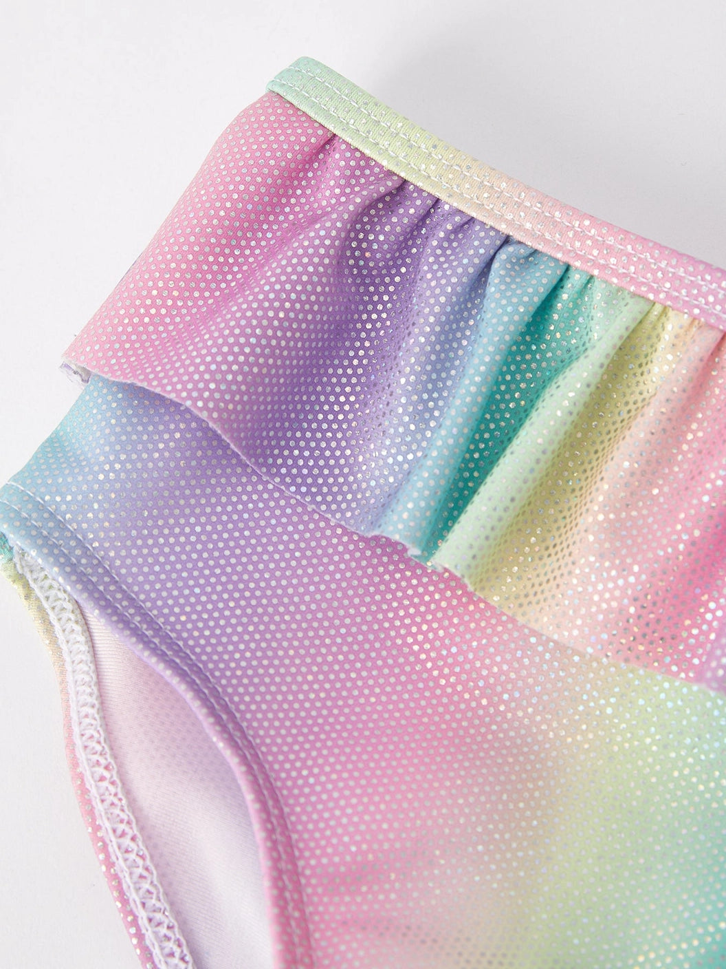 ruffle rainbow swimsuit