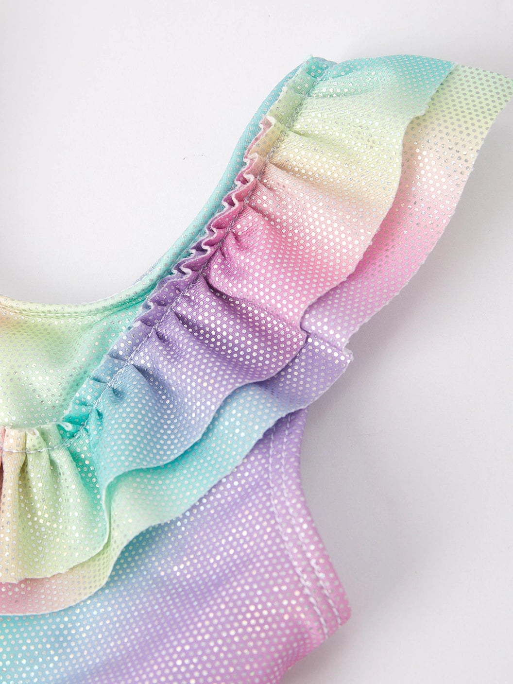 ruffle rainbow swimsuit