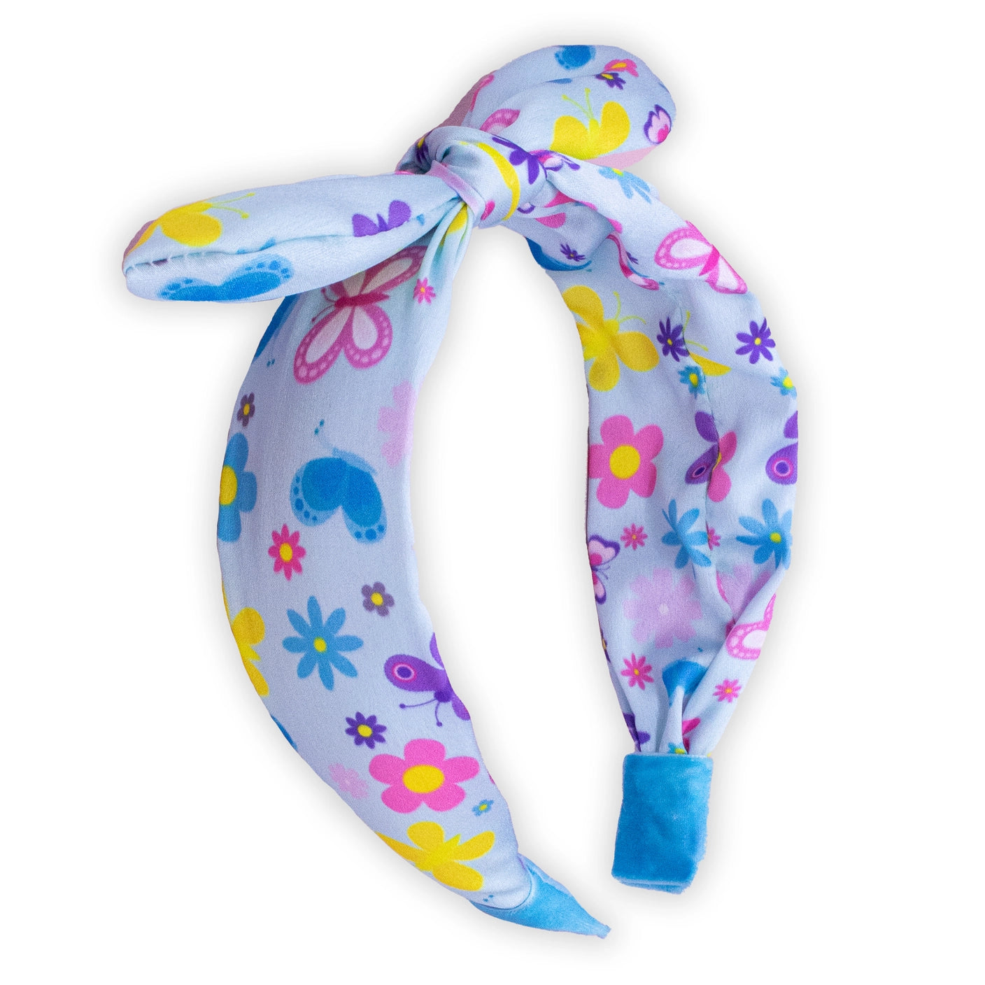 blue butterfly headband