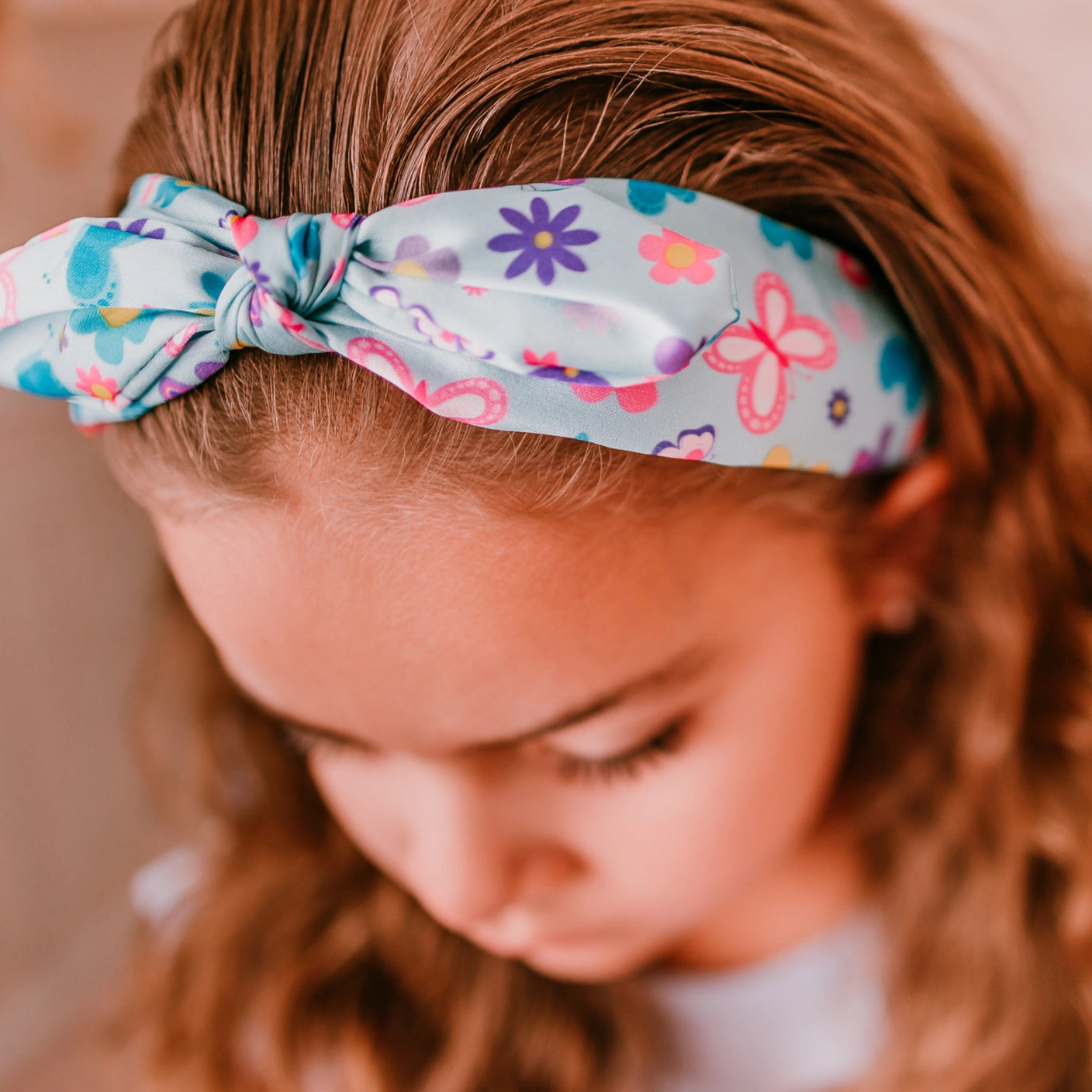 blue butterfly headband