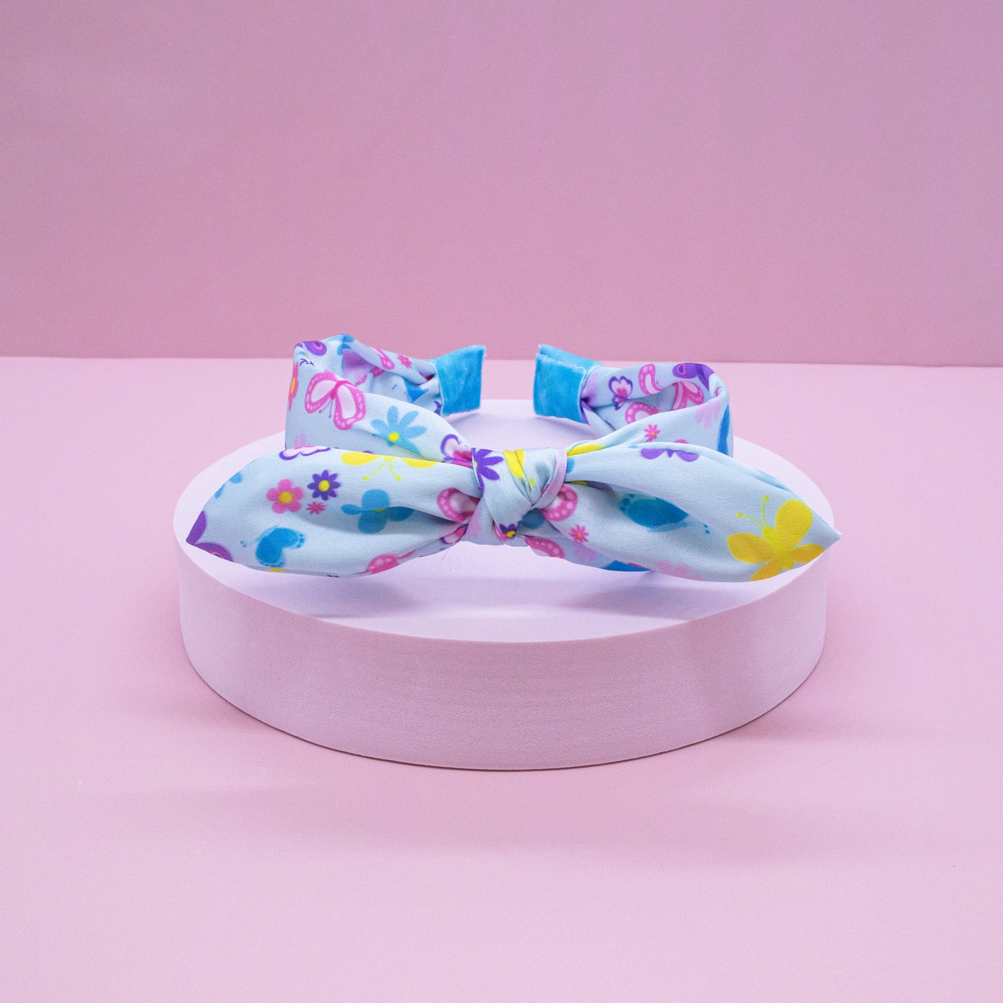 blue butterfly headband