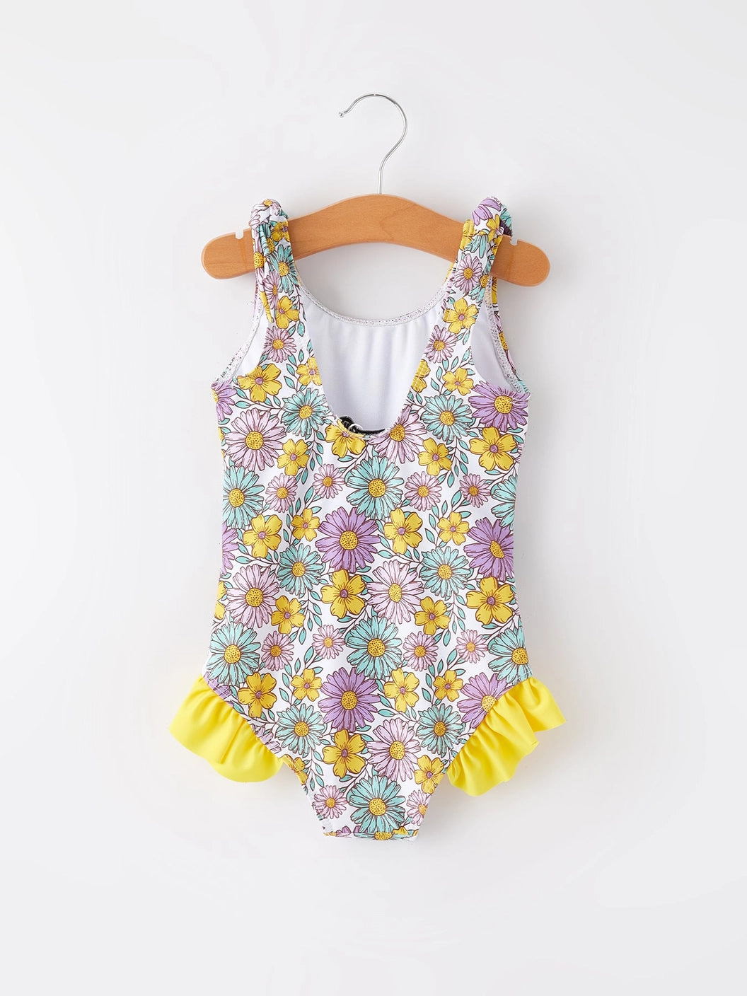 sunflower floral swimsuit