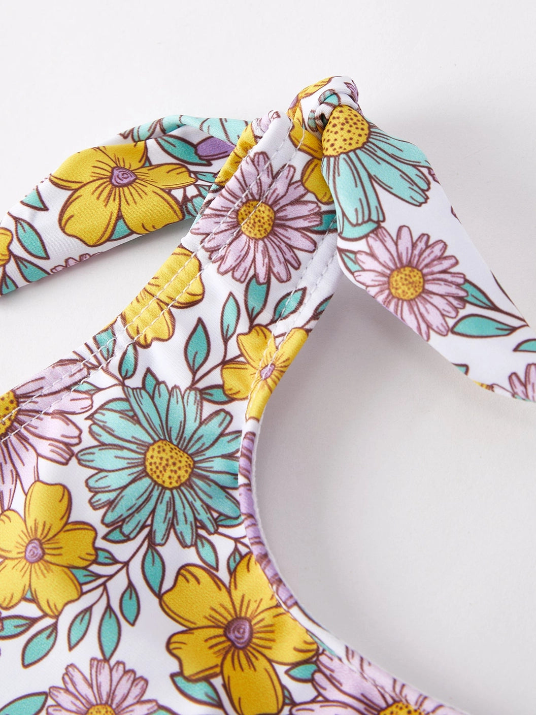 sunflower floral swimsuit