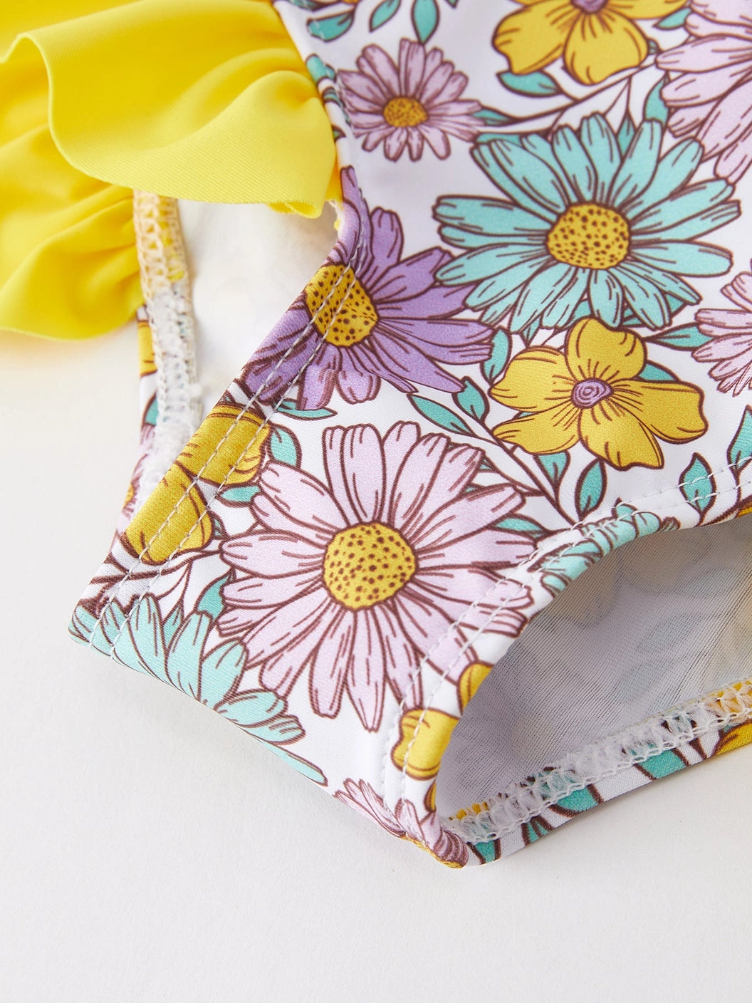 sunflower floral swimsuit