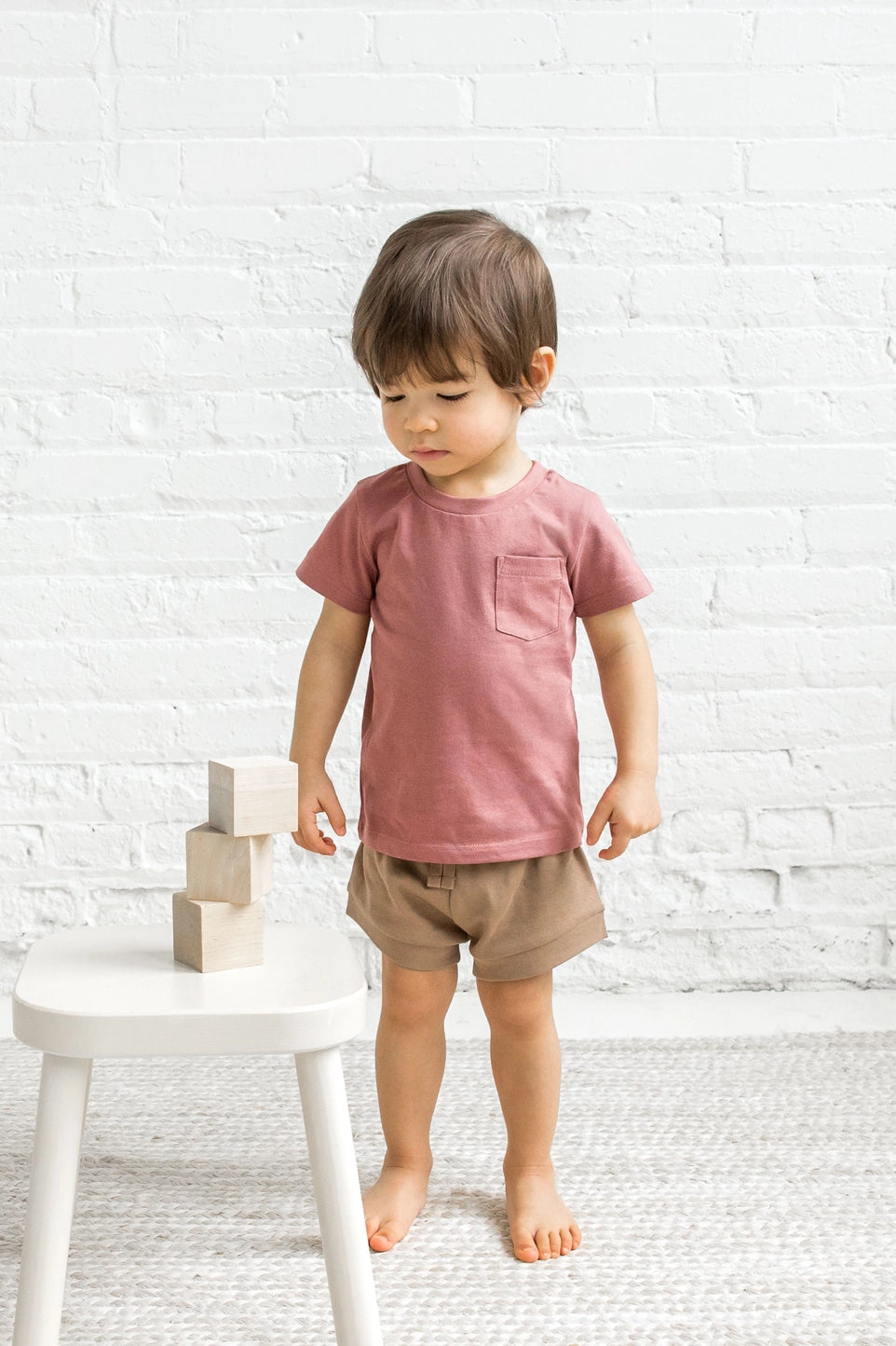 organic havana shorts - truffle