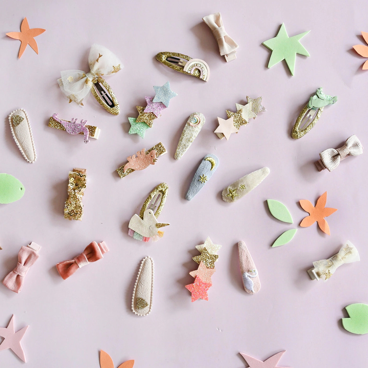 wish upon a start tulle bow clips