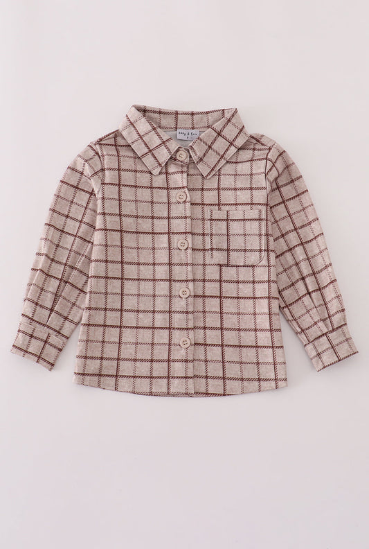 Fall brown button up