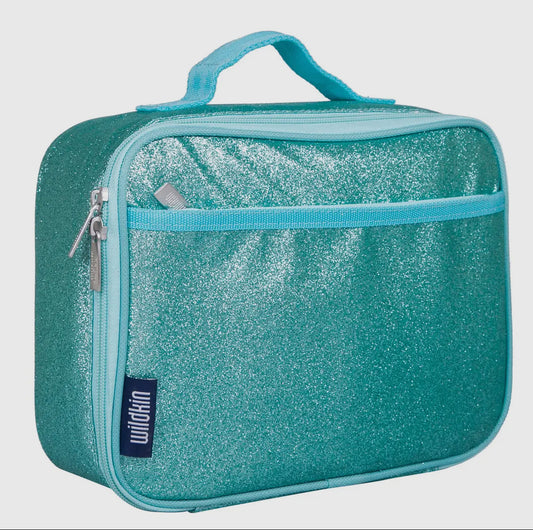 Turquoise glitter lunch box