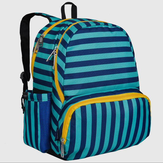 blue stripe backpack