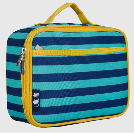 blue stripe lunchbox