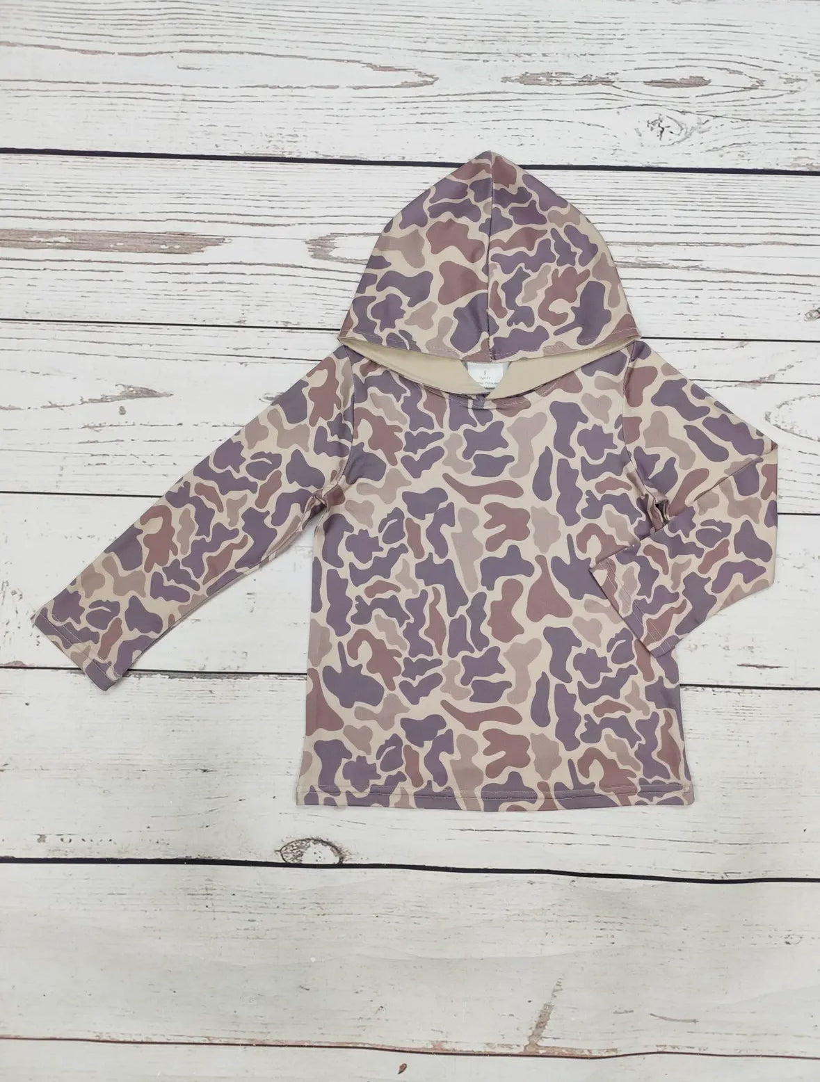 Brown retro camo pullover