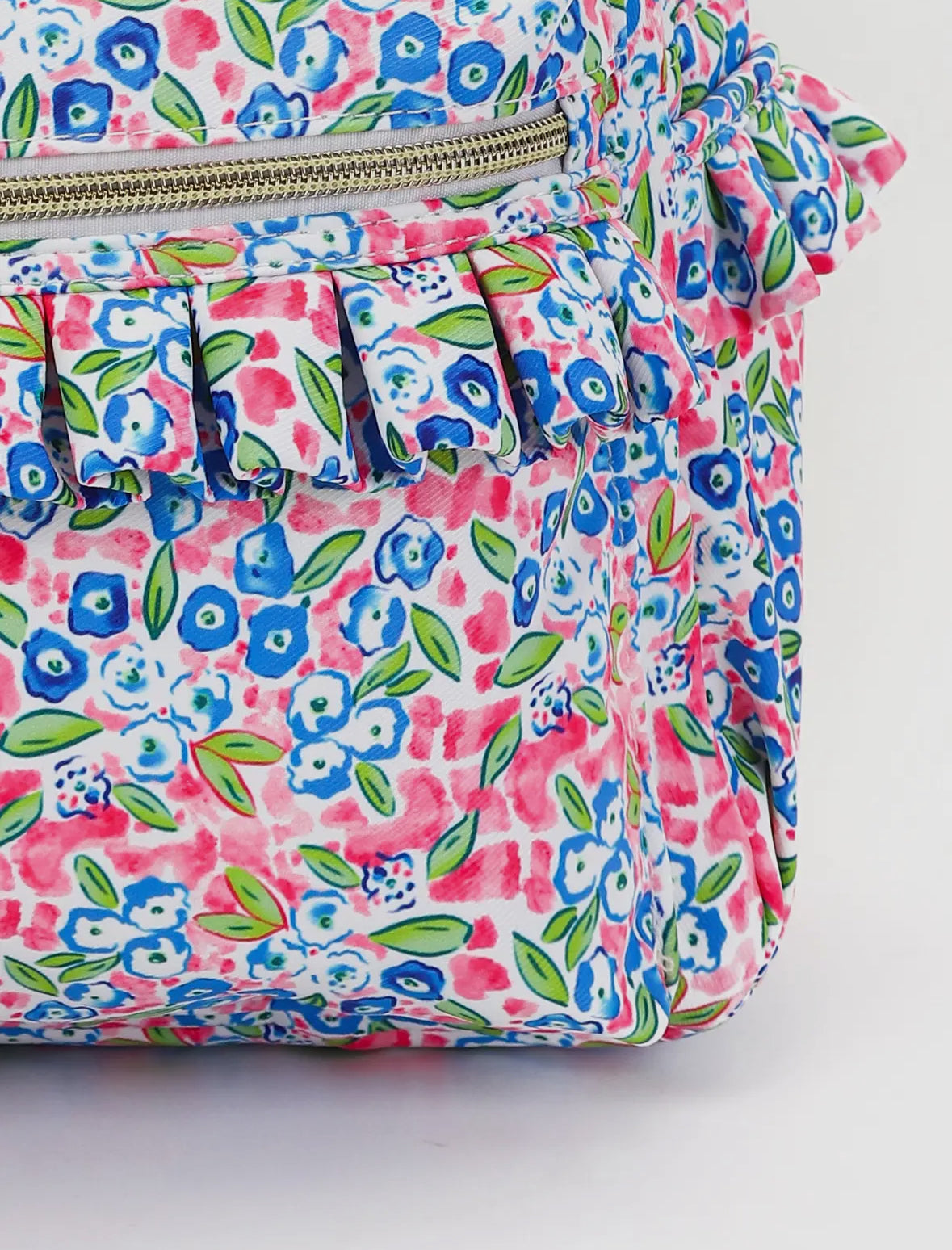 Floral ruffle backpack