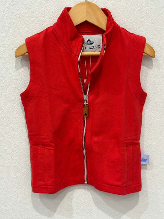 red knit vest