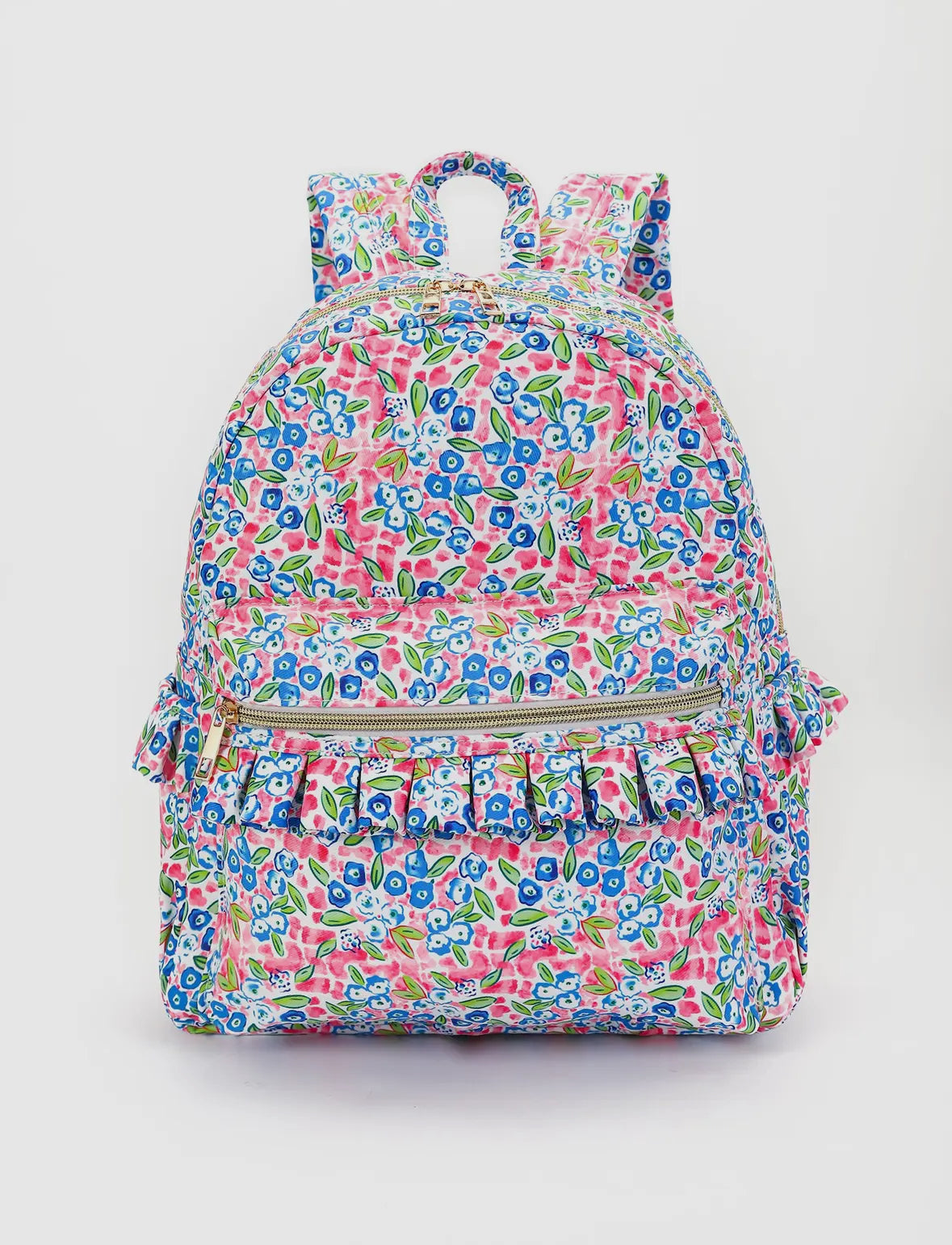 Floral ruffle backpack