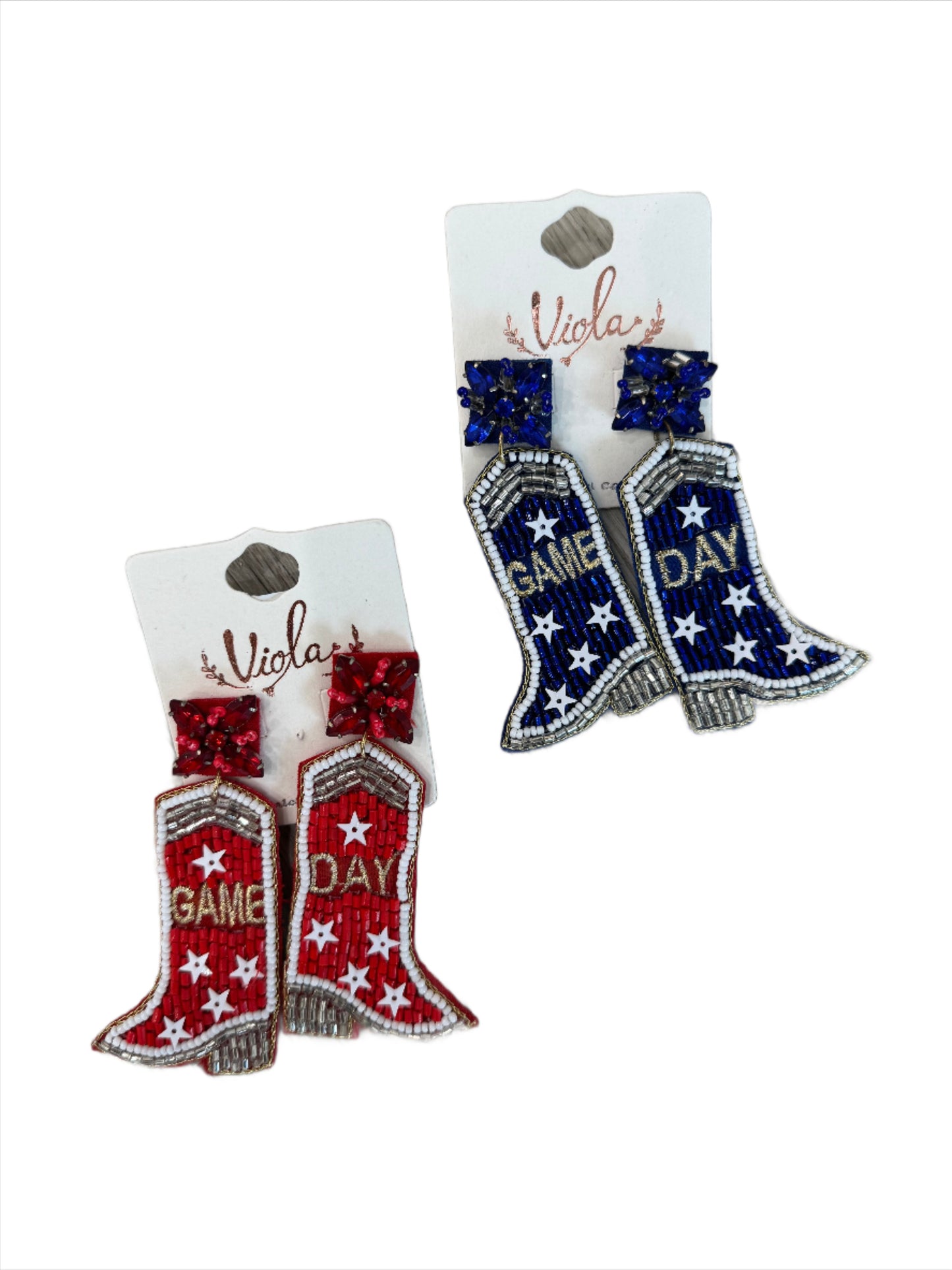 boot scootin beaded earrings