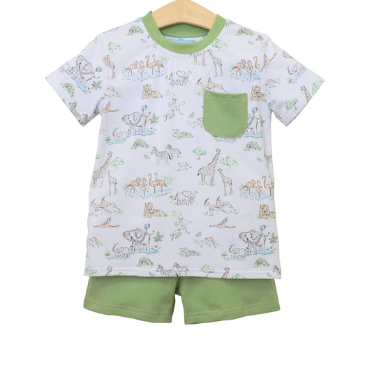 safari pocket short set