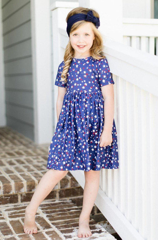 star bright pocket twirl dress