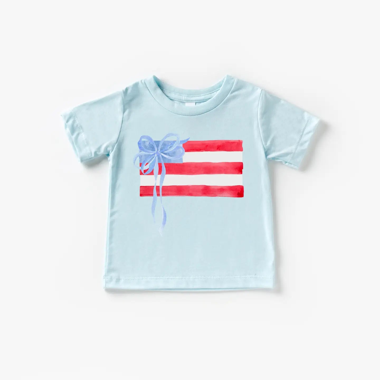 american flag bow tee