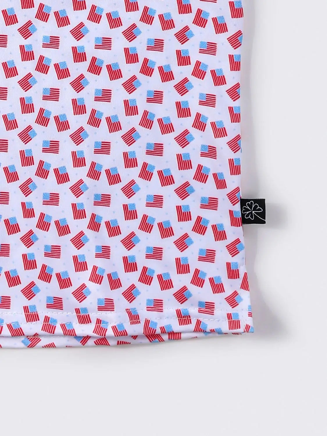 american flag collar polo