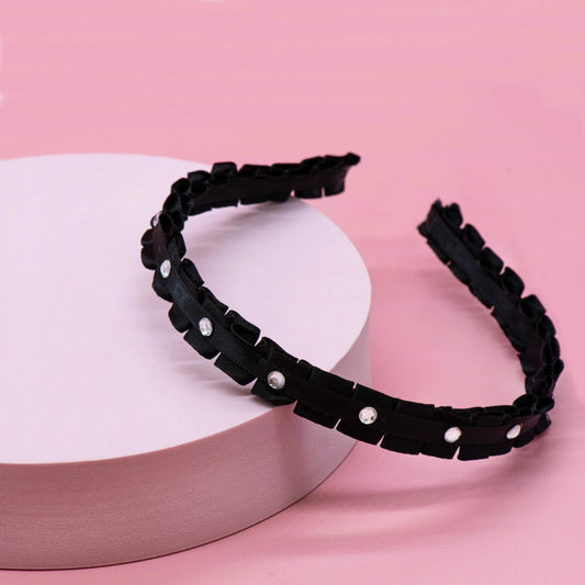 black rhinestone headband