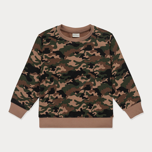 camo crewneck sweatshirt