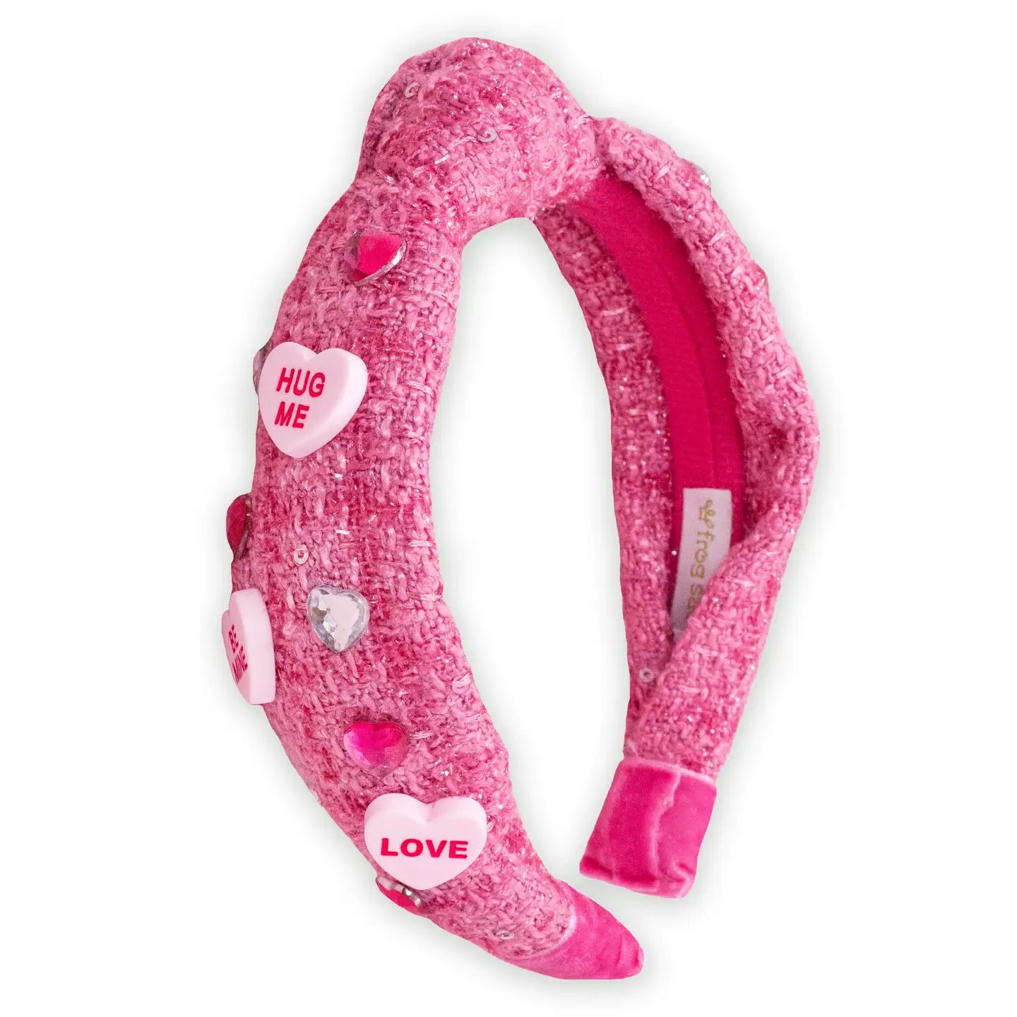 candy valentine knot headband