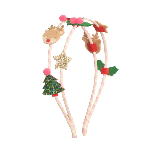 double Christmas headband