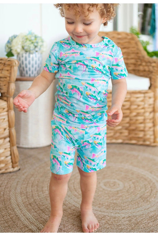 fish two piece pajamas