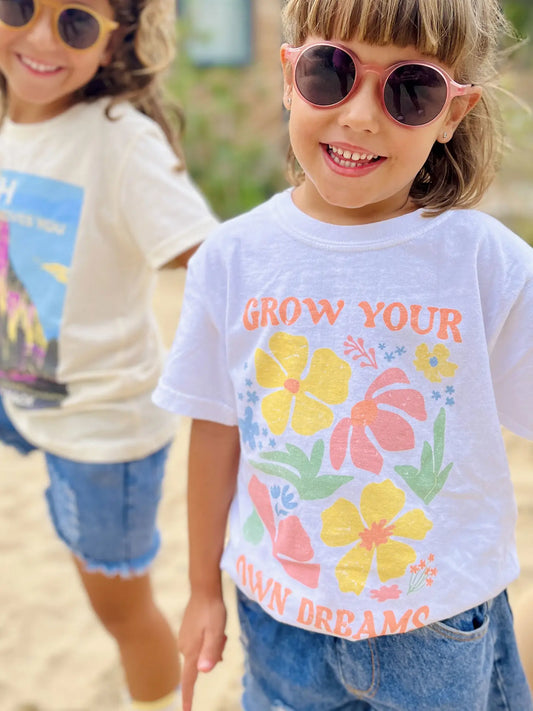 girls foral dreams graphic tee