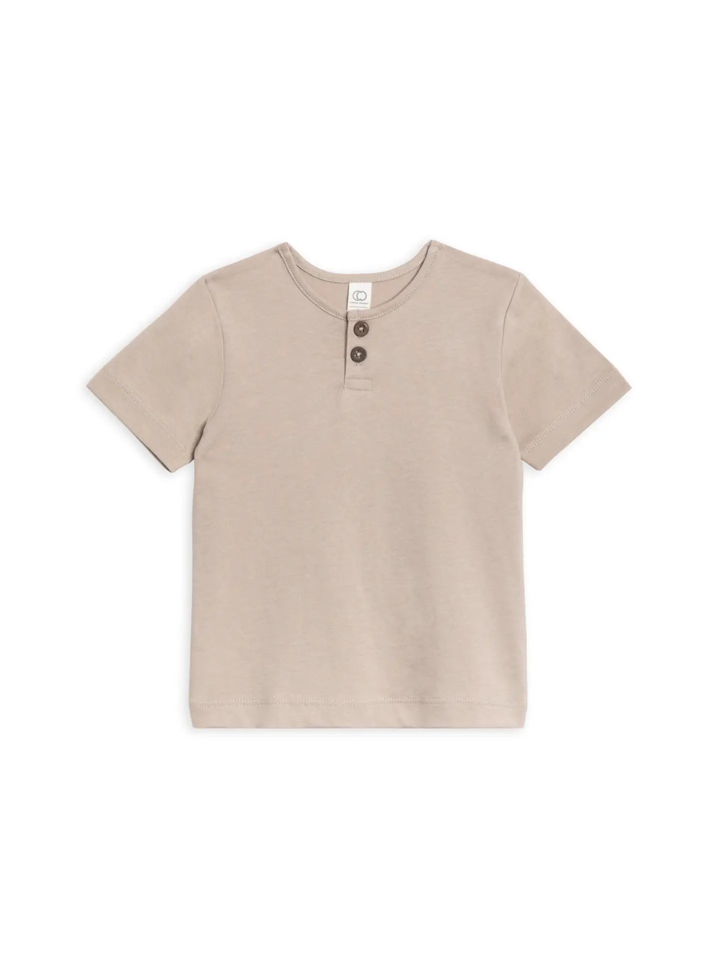 henley crew neck tee- dove