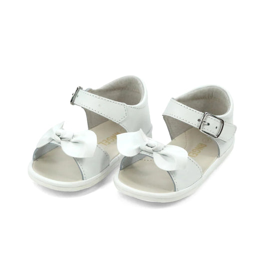 L'Amour- White Jolie Bow Sandal