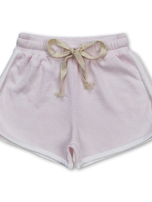 light pink cotton summer shorts