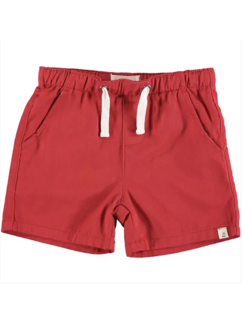 me & henry red shorts