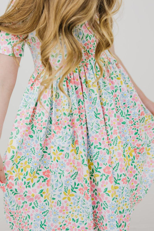 daffodils pocket twirl dress