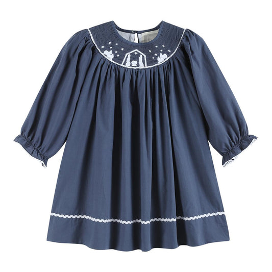 nativity smocked dress