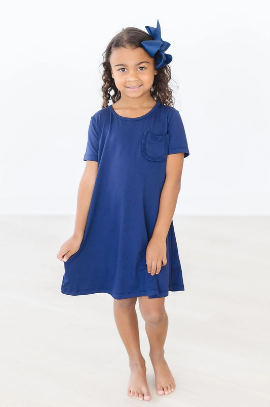 navy t-shirt dress