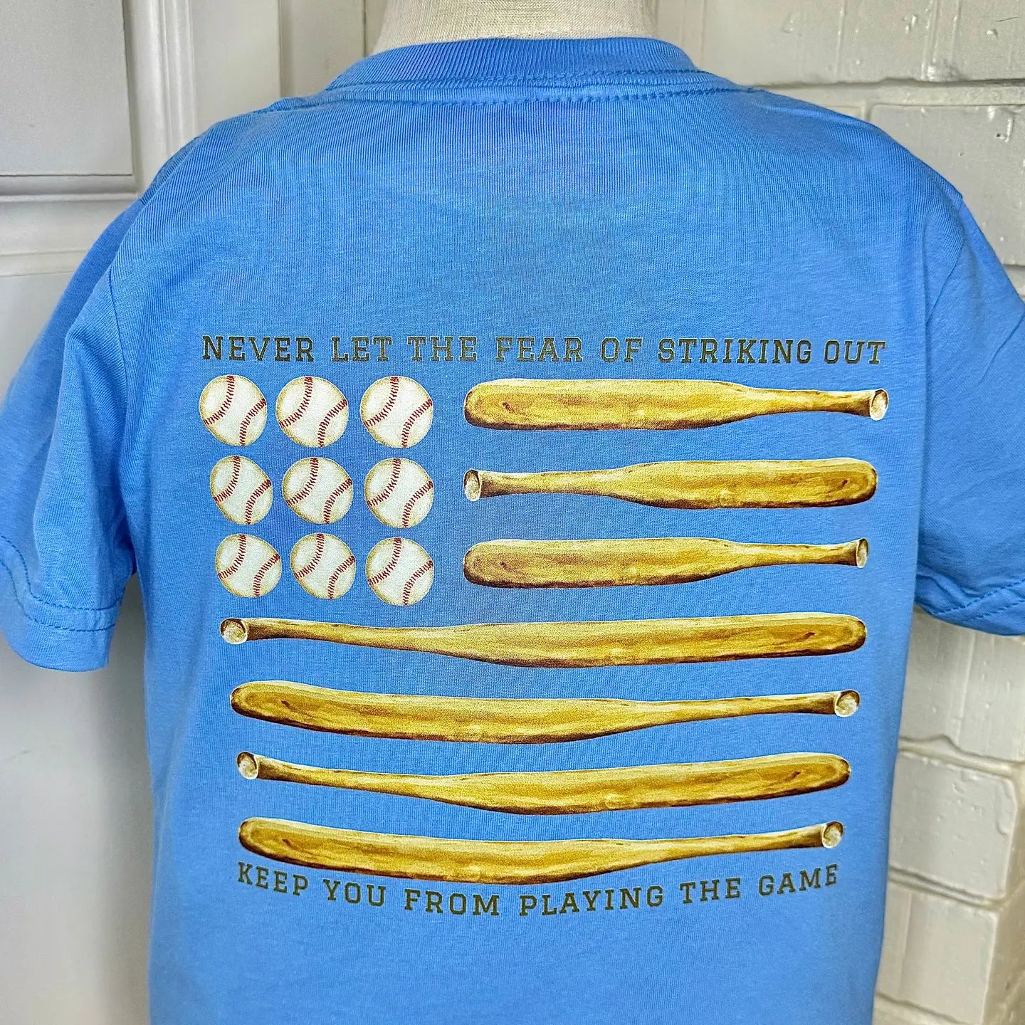 never fear baseball tee