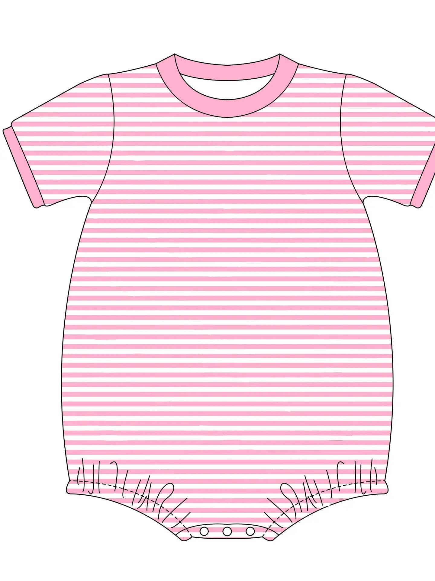 pink stripe bubble