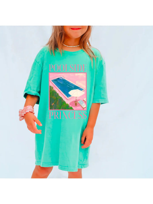 poolside princess graphic tee