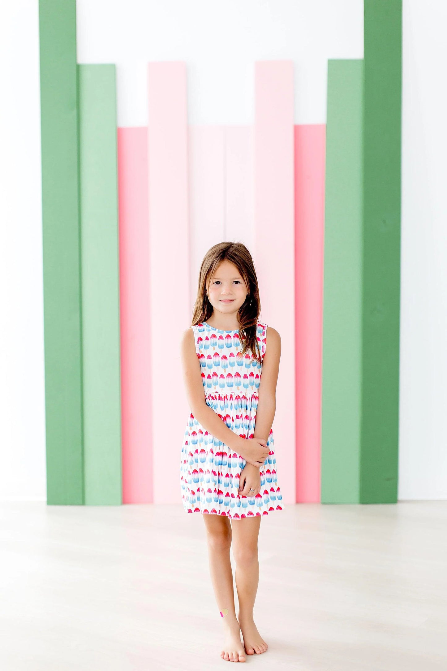 red, white, and cute tank dress