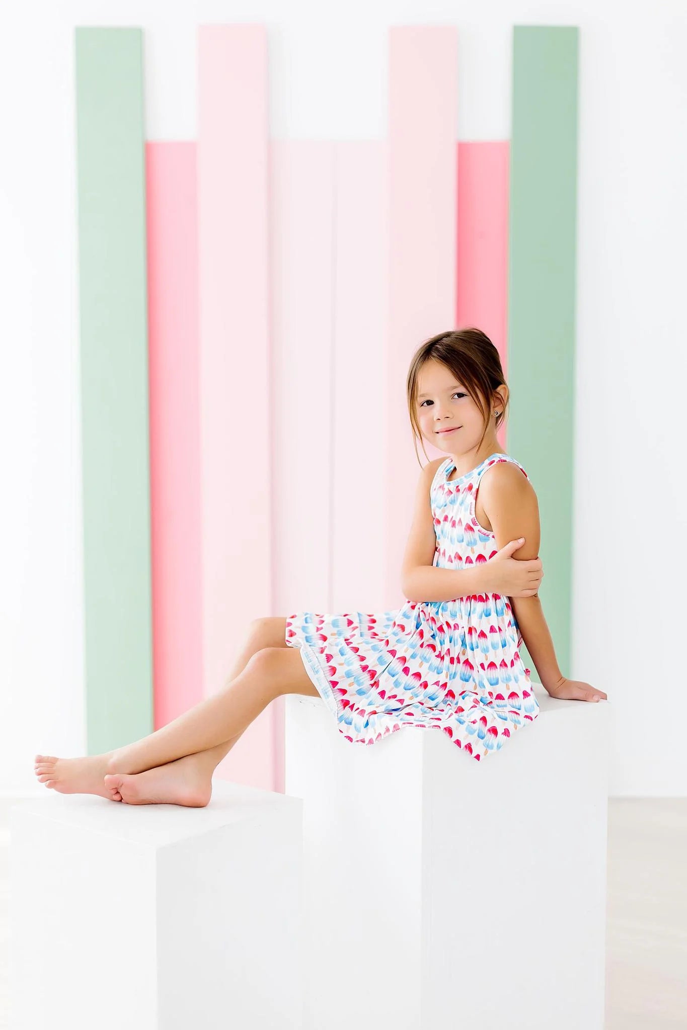 red, white, and cute tank dress
