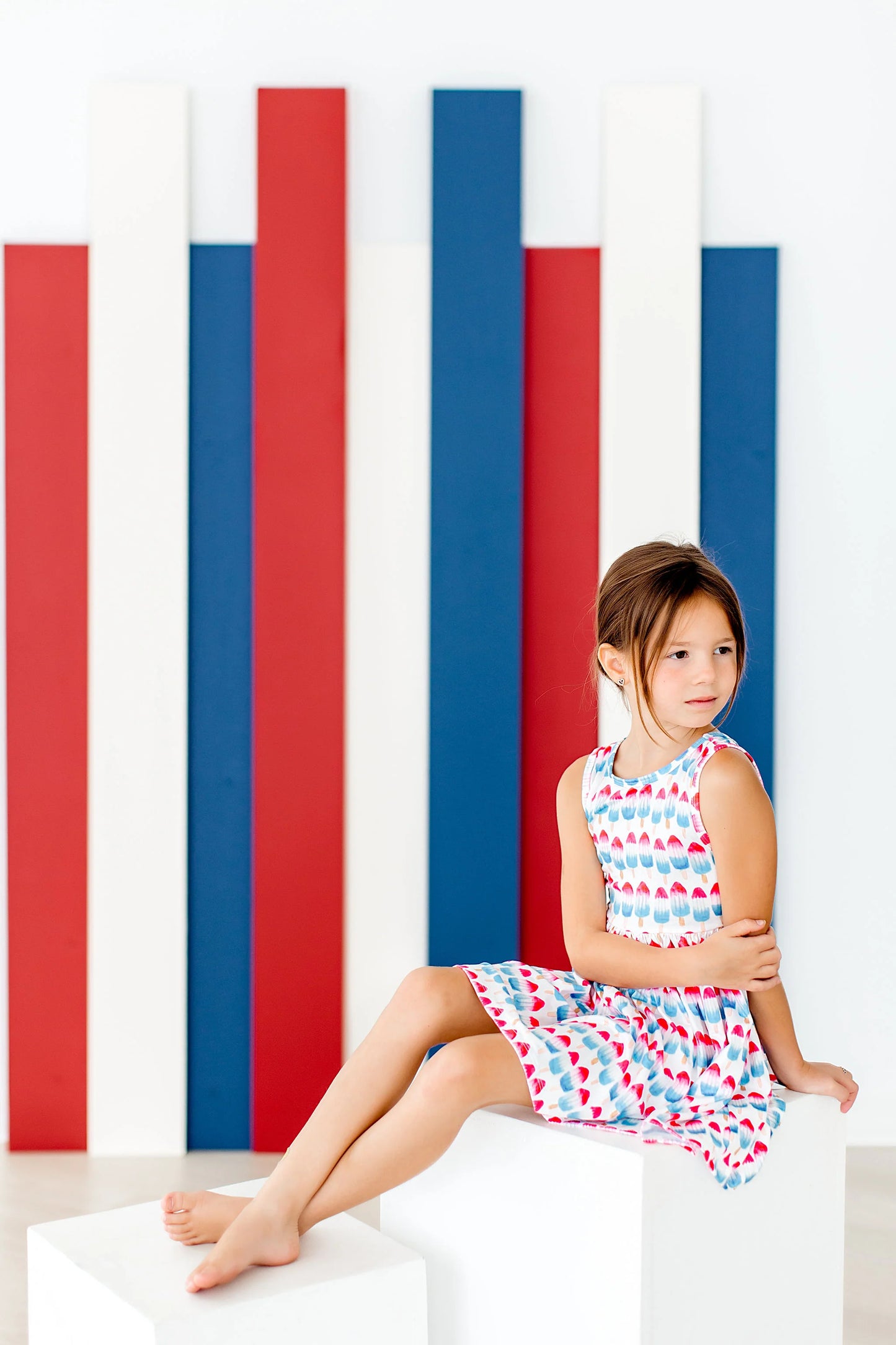 red, white, and cute tank dress