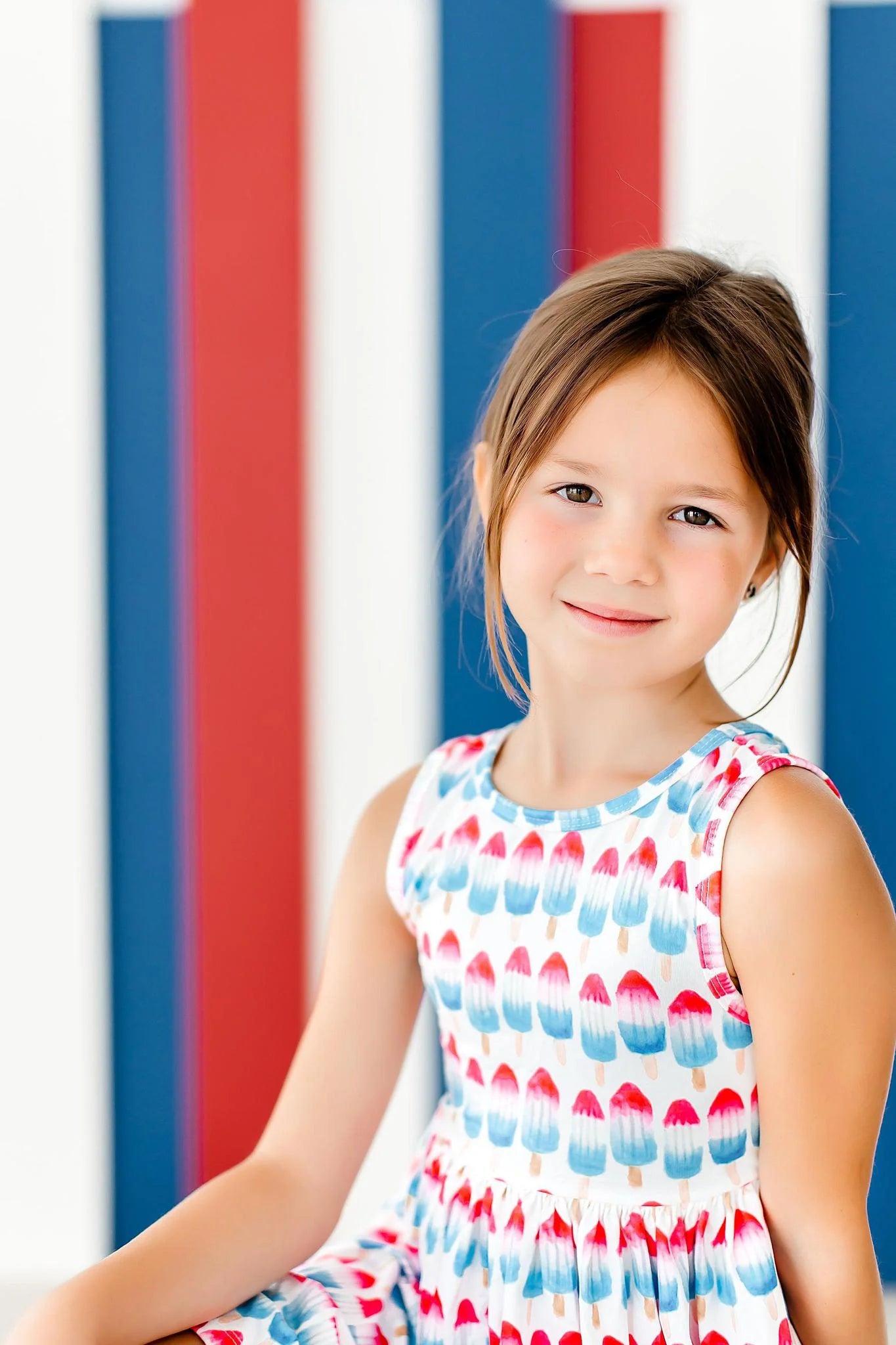 red, white, and cute tank dress