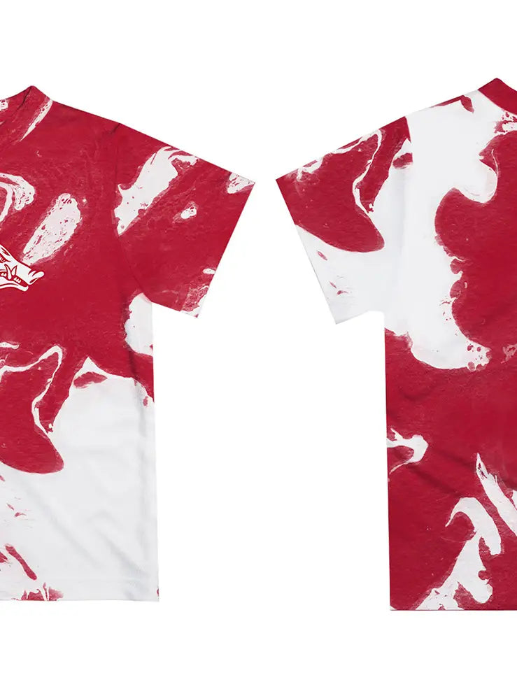 arkansas razorback marble tee