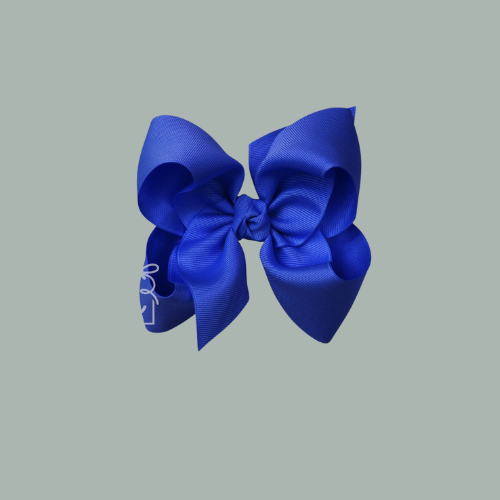 electric blue bow