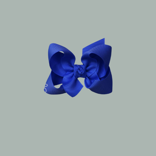 electric blue bow